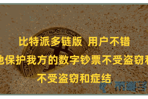 比特派多链版  用户不错更好地保护我方的数字钞票不受盗窃和症结